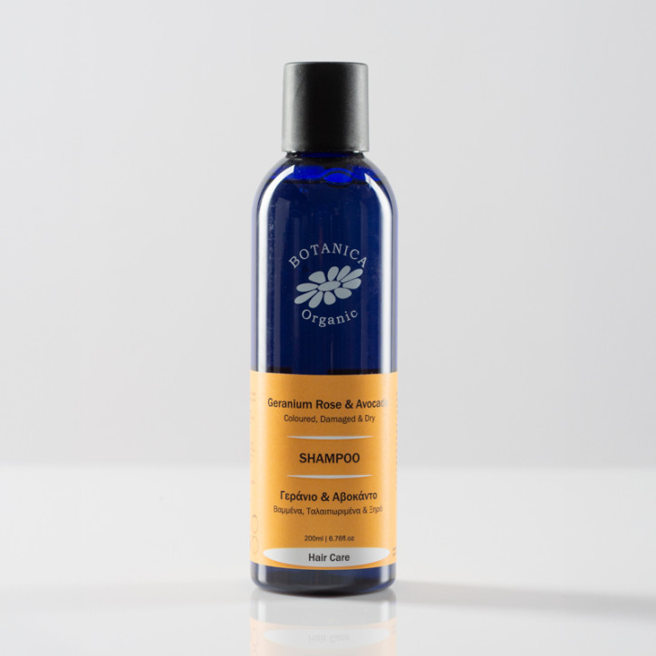 Σαμπουάν με Γεράνιο & Αβοκάντο|Organic Geranium & Avocado Shampoo|200 ml