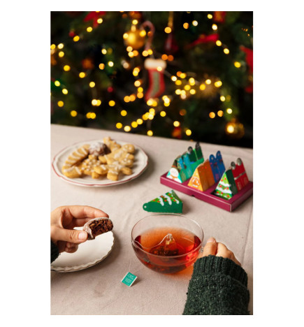 Μεμονωμένα Χριστουγεννιάτικα Πυραμιδάκια Τσάι