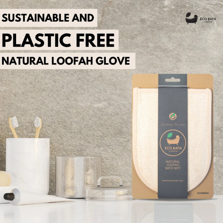 Γάντι μπάνιου από φυσική λούφα | Natural Loofah Bath Mitt