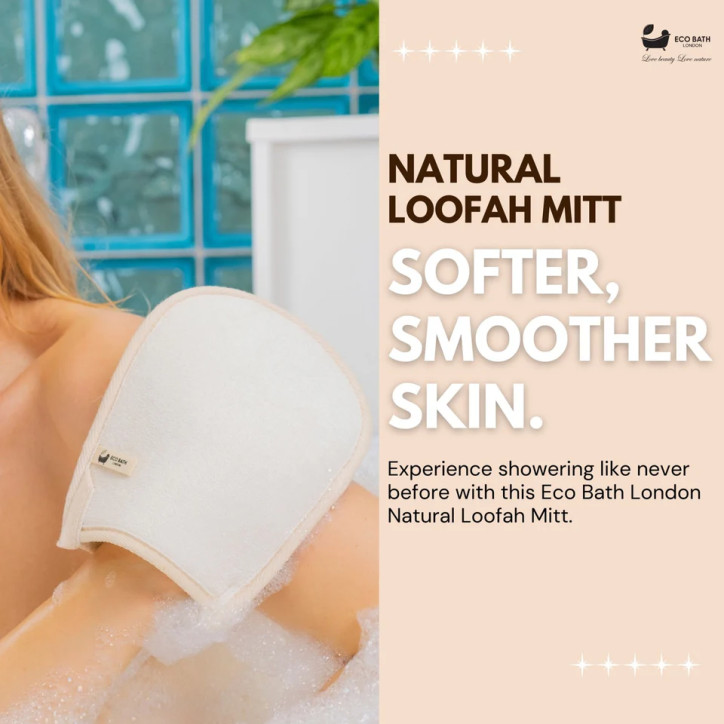 Γάντι μπάνιου από φυσική λούφα | Natural Loofah Bath Mitt