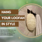 Σφουγγαράκι-δίσκος μπάνιου από φυσική λούφα | Natural Loofah Pad