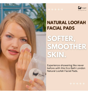 Δίσκοι προσώπου από φυσική λούφα | Natural Loofah Facial Disks (6x1)