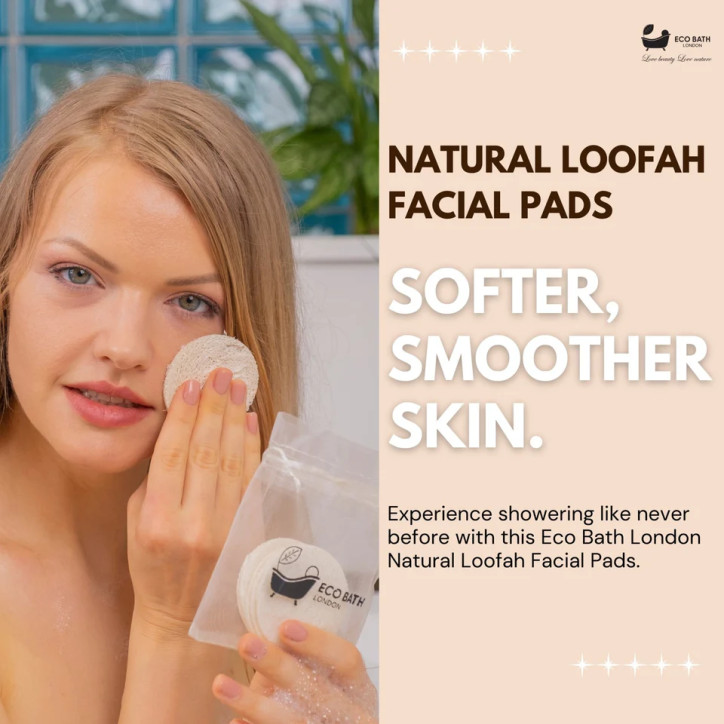Δίσκοι προσώπου από φυσική λούφα | Natural Loofah Facial Disks