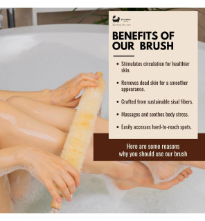 Ιμάντας μπάνιου | Natural Sisal Strap Medium