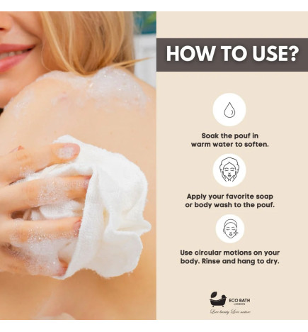 Σφουγγάρι μπάνιου από μπαμπού | Bamboo Bath Pouf