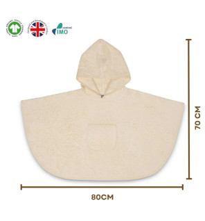 Κάπα για μωρά από οργανικό βαμβάκι (0-2χρ)| Organic Cotton Baby Poncho