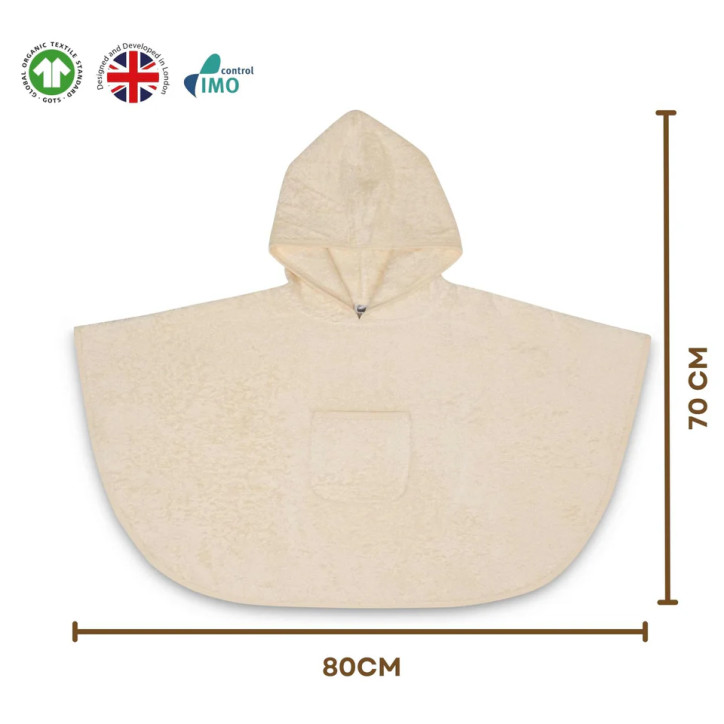 Κάπα για μωρά από βιολογικό βαμβάκι (0-2χρ)| Organic Cotton Baby Poncho