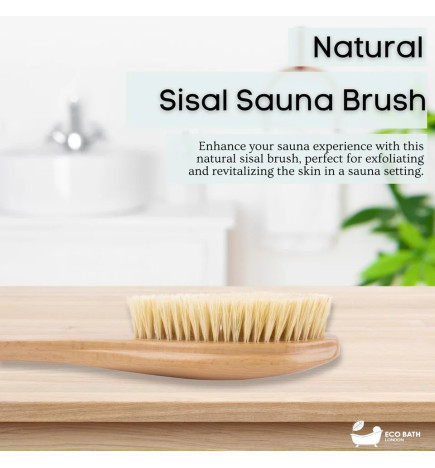 Φυσική βούρτσα σώματος από σιζάλ για στεγνό βούρτσισμα και ντους
