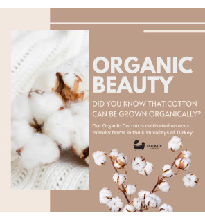 Μπουρνούζι με γιακά από οργανικό βαμβάκι