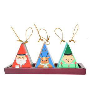 Christmas Tree Collection - White Wonders -6 Pyramid Gift Pack