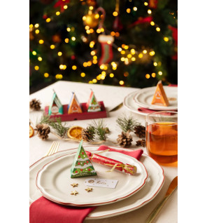 Christmas Tree Collection - White Wonders -6 Pyramid Gift Pack