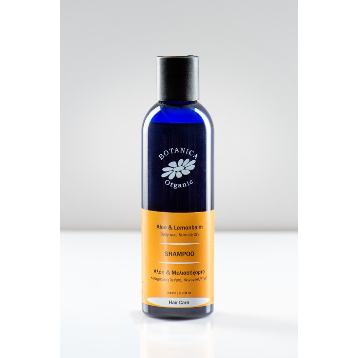 Σαμπουάν με Αλόη & Μελισσόχορτο|Organic Aloe & Lemonbalm Shampoo|200 ml