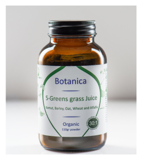 Botanica | Βιολογικός Χυμός 5 Πράσινων σε Σκόνη | 110gr