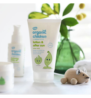 Παιδική Λοσιόν για μετά την Έκθεση στον Ήλιο | Organic Children Aloe Vera Lotion & After Sun 200ml