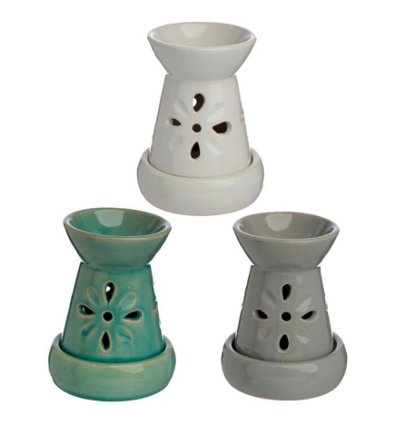 Κεραμικός καυστήρας με σχέδιο λουλουδιού