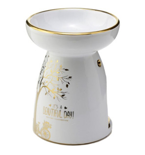 Κεραμικός καυστήρας με χρυσές λεπτομέρειες