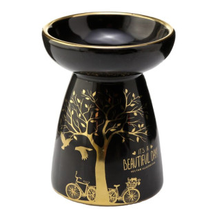 Κεραμικός καυστήρας με χρυσές λεπτομέρειες