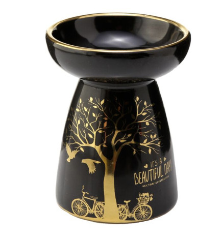 Κεραμικός καυστήρας με χρυσές λεπτομέρειες