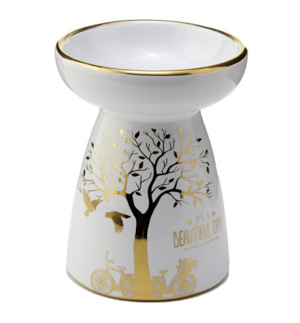 Κεραμικός καυστήρας με χρυσές λεπτομέρειες