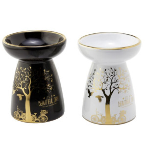 Κεραμικός καυστήρας με χρυσές λεπτομέρειες