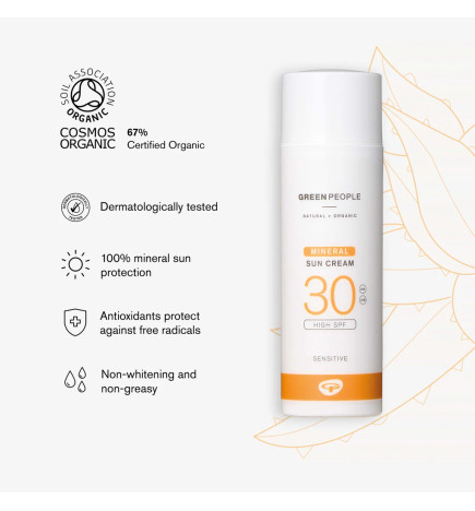 Αντηλιακό Χωρίς Άρωμα SPF30|Με 100% μεταλλικά φίλτρα
