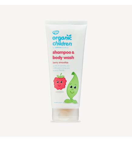 Παιδικό Σαμπουάν & Αφρόλουτρο με Μούρα|Organic Children Shampoo & Shower Gel - Berry Smoothie|200ml