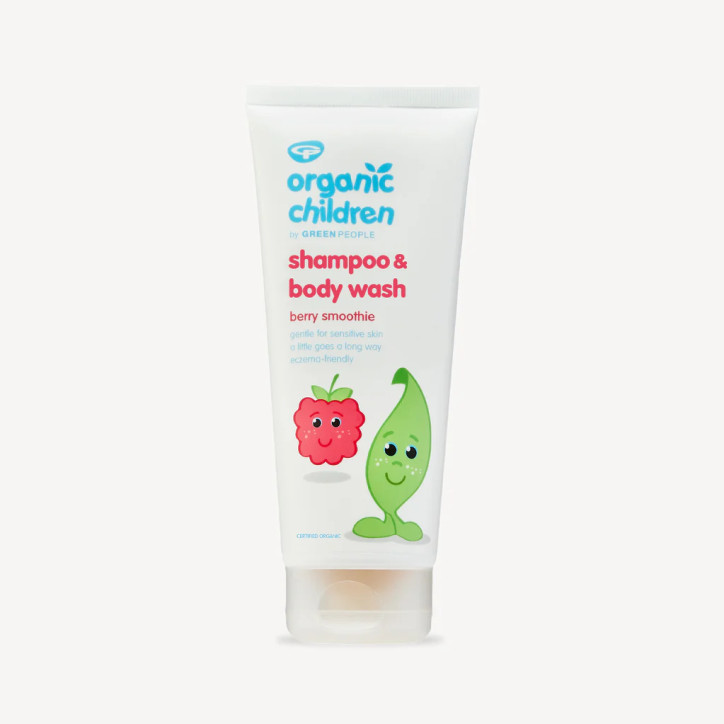Παιδικό Σαμπουάν & Αφρόλουτρο με Μούρα|Organic Children Shampoo & Shower Gel - Berry Smoothie|200ml