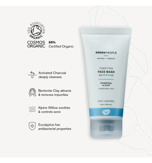 Μάσκα Βαθύ Καθαρισμού|Coconut Charcoal Purifying Face Mask|50ml