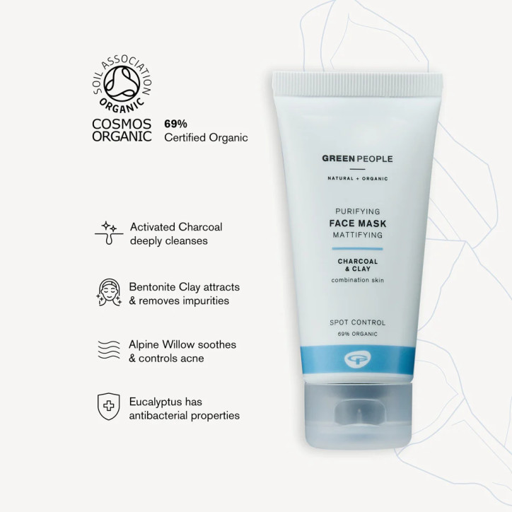 Μάσκα Βαθύ Καθαρισμού|Coconut Charcoal Purifying Face Mask|50ml