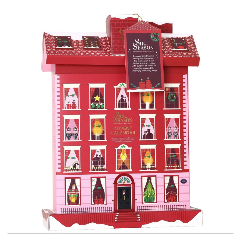Townhouse Advent Calendar – 24 Organic Pyramid Tea Bags | The English Tea Shop