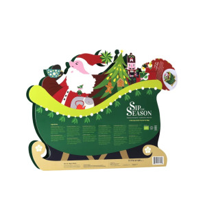 Sleigh Ride Advent Calendar – 24 Organic Pyramid Tea Bags | The English Tea Shop
