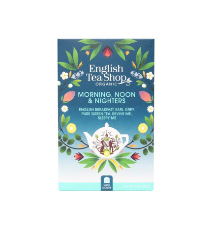 Morning, Noon & Nighters – 20 Βιολογικά Tea Bags | The English Tea Shop
